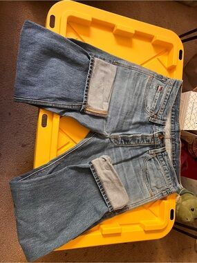 Men's Slim Straight Denim Jeans in Light Blue